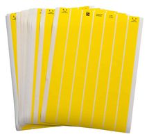 BRADY LAT-7-747-10-YL Label, Identification, Laser Printable, 12.7 mm, 25.4 mm, Polyester, Yellow