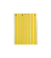 BRADY LAT-8-747-10-YL Label, Identification, Laser Printable, 9.53 mm, 25.4 mm, Polyester, Yellow