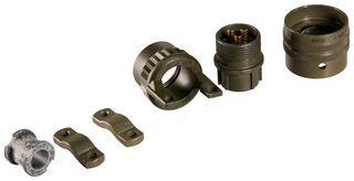 AMPHENOL INDUSTRIAL PT06A12-3S(SR) Circular Connector, PT Series, MIL-DTL-26482 Series I, Straight Plug, 3 Contacts, Solder Socket