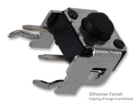 MULTICOMP PRO MCDTSA6-2K Tactile Switch, MCDTSA-6 Series, Side Actuated, Through Hole, Round Button, 100 gf, 50mA at 12VDC