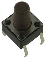 MULTICOMP PRO MCDTS6-5N Tactile Switch, MCDTS6 Series, Top Actuated, Through Hole, Round Button, 160 gf, 50mA at 12VDC