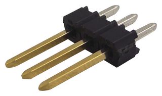 MOLEX 90120-0763 Cabezal de Pin, Señal, Cable-a-Tarjeta, 2.54 mm, 1 Líneas, 3 Contactos, Recto Agujero Pasante
