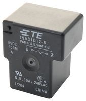 TE CONNECTIVITY - POTTER&BRUMFIELD T9AS1D12-5 Power Relay, SPST-NO, 5 VDC, 30 A, T9A Series, Through Hole, Non Latching