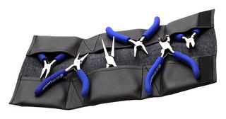AVEN 10600A Pliers Set, 6 Pieces, 4.5" Chain & Flat Nose, 5.75" Needle Nose, Stainless Steel, Technik Series