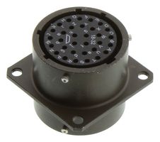 AMPHENOL INDUSTRIAL PTB-18-32PS Circular Connector, PT Series, MIL-DTL-26482 Series I, Thru Bulkhead Receptacle, 32 Contacts