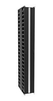HAMMOND VFMMD10BK Cable Organizer, Vertical, Steel/Blk, 44U, Finger Cable Manager, Hammond Open Frame Racks