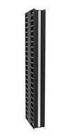 HAMMOND VFMMD8BK Cable Organizer, Vertical, Steel/Blk, 44U, Finger Cable Manager, Hammond Open Frame Racks