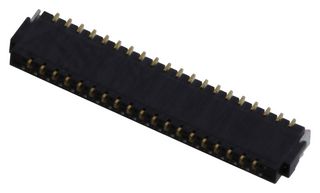 AMPHENOL COMMUNICATIONS SOLUTIONS 10061122-391420HLF FFC / FPC Board Connector, R/A, ZIF, 0.3 mm, 39 Contacts, Receptacle, YLL-D Series, Surface Mount