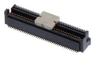 AMPHENOL COMMUNICATIONS SOLUTIONS 10106814-083202LF Mezzanine Connector, Hermaphroditic, 0.5 mm, 2 Rows, 80 Contacts, Surface Mount, Copper Alloy