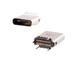AMPHENOL COMMUNICATIONS SOLUTIONS 10132328-10013LF USB Connector, USB Type C, USB 3.1, Receptacle, 24 Positions, Surface Mount, Vertical