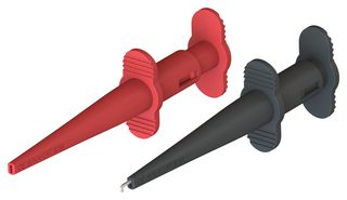 CAL TEST ELECTRONICS CT4467 Contact, 1KV, Black/Red, Test Clip, Hook, 5 A, 126 mm