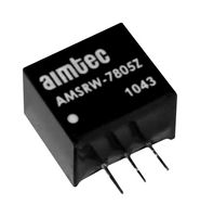 AIMTEC AMSRW-7805Z DC/DC Converter, 1 Output, 2.5 W, 5 V, 500 mA, AMSRW-78Z Series