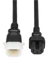 EATON TRIPP LITE P018-E06-6 Cable de Alimentación, IEC 320 C14 a IEC 320 C15, 1.83 m, 15 A, 250 VAC, Negro