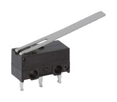 OMRON ELECTRONIC COMPONENTS D2FL20 Interruptor Microswitch, Ultra Subminiature, Palanca Larga con Bisagra, SPDT, Pin de PC, 3 A