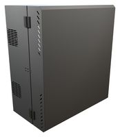 HAMMOND HLP6UBK 19" Wall Cabinet, 6U, Steel, Black, 787 mm, 699 mm, 382 mm