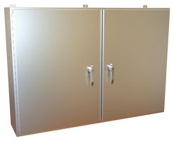 HAMMOND HN4WM426012S16 Metal Enclosure, 2 Door, Wall Mount, 316 Stainless Steel, 1.07 m, 1.52 m, 305 mm, IP66