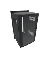 HAMMOND HWM2420U20WDBK 19" Wall Cabinet, Swing-Out Sectional, 20U, Steel, Black, 1.062 m, 627 mm, 652 mm