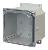 HAMMOND PCJ664CCF Plastic Enclosure, Clear Cover, Junction Box, Polycarbonate, 151 mm, 156 mm, 101 mm, IP66