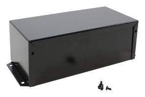 HAMMOND 1411FBSBK Metal Enclosure, w/ Flange, Small, Aluminum, 76.78 mm, 101.24 mm, 202.84 mm, IP32