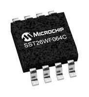 MICROCHIP SST26WF064C-104I/SM Memoria Flash, NOR Serial, 64 Mbit, 8M x 8bit, SPI, SOIJ, 8 Pines