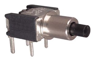 ALCOSWITCH - TE CONNECTIVITY 1825097-6. Pushbutton Switch, TP Series, SPST-NO, Off-(On), Round Plunger, Black