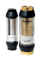 OMEGA FLMG-10100BR Flow Meter, In-Line Flow Meter, 10 SCFM, 100 SCFM, 600 psi, 12 VDC