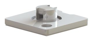 ESSENTRA COMPONENTS FTH-4A-RT-M Cable Tie Mount, Adhesive, Screw, 4.8 mm, Natural, Nylon 6.6 (Polyamide 6.6), 25.4 mm, 25.4 mm