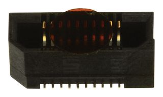 SAMTEC ERF8-010-05.0-S-DV-K-TR Mezzanine Connector, High-Speed, Receptacle, 0.8 mm, 2 Rows, 20 Contacts, Surface Mount