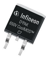 INFINEON IPB65R045C7ATMA2 Power MOSFET, N Channel, 650 V, 46 A, 0.045 ohm, TO-263 (D2PAK), Surface Mount