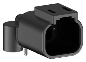 AMPHENOL SINE/TUCHEL ATF13-2P-BM13 Automotive Connector, AT BoardLock Series™, Right Angle Receptacle, 2 Contacts, PCB Pin