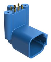 AMPHENOL SINE/TUCHEL ATF13-6P2-BM31BLU Automotive Connector, AT BoardLock Series™, Right Angle Receptacle, 6 Contacts, PCB Pin