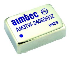 AIMTEC AM3TW-2412DH35Z Isolated Through Hole DC/DC Converter, DIP, 4:1, 3 W, 2 Output, 12 V