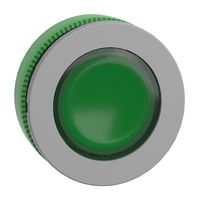SQUARE D BY SCHNEIDER ELECTRIC ZB5FW333C0 Switch Actuator, Green, Round Flush, Schneider Harmony XB5 Series Illuminated Pushbutton Switches