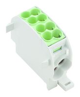 WEIDMULLER 1560650000 Bloque de Terminales de Montaje en Panel, Verde, 25mm², 152 A, 1 kV, 1 polos, 1, Tornillo