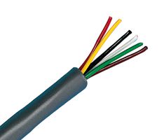 ALPHA WIRE 5014C SL033 Multiconductor Cable, Unshielded, 4 Conductor, 24 AWG, 328 ft, 100 m