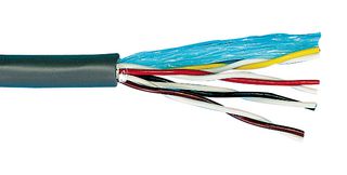 ALPHA WIRE 5262C SL001 Multipair Cable, Unshielded, 2 Pair, 24 AWG, 1000 ft, 304.8 m