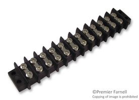 Cinch - 7141 - Conn Term Strip Barrier 7 .438 Density Dbl Row 14 AWG 20 A  250 V, 141 Series - RS