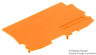 2002-1292 WAGO, End Cover, For Use With 2001-1201 and 2002-1201