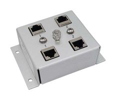 L-COM CMSP-CAT5-2 Surge Protector, Lightning Surge Protector, 2 Ports, Panel