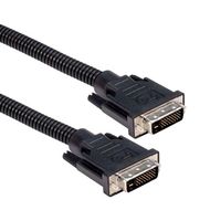 L-COM CTLDVIPL-3 Audio / Video Cable Assembly, DVI-D Dual Link Plug, DVI-D Dual Link Plug, 3 ft, 914.4 mm, Gray