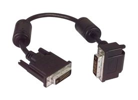 L-COM DVIDD-RAZ-5 Cable de Audio / Video, Plug DVI-D de doble enlace de 90°, DVI-D Doble Enlace Macho, 5 ft, 1.5 m