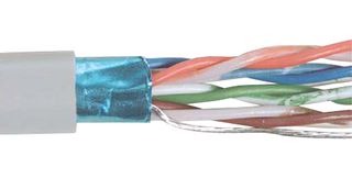L-COM TFC2104 Networking Cable, Shielded, Cat5e, 26 AWG, 1000 ft, 304.8 m