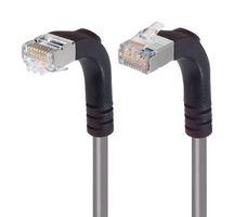 L-COM TRD695SZRA4GRY-3 Ethernet Cable, Cat6, 90° RJ45 Plug to 90° RJ45 Plug, FTP (Foiled Twisted Pair), Gray, 914.4 mm
