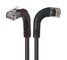 L-COM TRD695ZRA12BLK-2 Ethernet Cable, Cat6, 90° RJ45 Plug to 90° RJ45 Plug, UTP (Unshielded Twisted Pair), Black