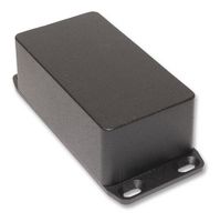 HAMMOND 1590BSFLBK Metal Enclosure, Flanged Lid, Small, Diecast Aluminum, 42 mm, 60.5 mm, 138 mm, IP54