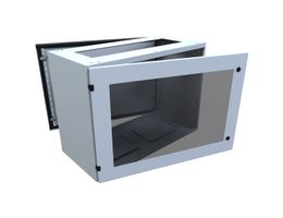 HAMMOND 2CLBW24 Inspection Window, Modular Console System, Steel, 25.5 ", 23.75 "