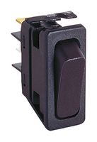 ARCOLECTRIC / BULGIN LIMITED C6000ALBB-1229W Rocker Switch, On-Off, SPST-NO, Non Illuminated, Panel Mount, Black, 6000 Series