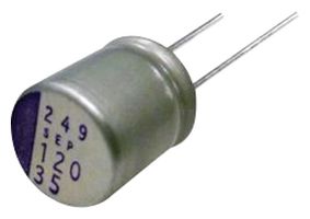 PANASONIC 16SEQP150M. Polymer Aluminium Electrolytic Capacitor, 150 µF, 16 V, Radial Leaded, 0.03 ohm