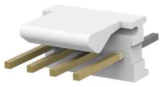 TE CONNECTIVITY - AMP 641215-4. Cabezal de Pin, Recto, Cable-a-Tarjeta, 2.54 mm, 1 Líneas, 4 Contactos, Recto Agujero Pasante