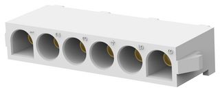 AMP - TE CONNECTIVITY 770262-3. Rectangular Power Connector, Straight, 6 Contacts, Universal MATE-N-LOK Series, PCB Mount, Solder